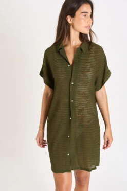 CHEMISE Kaki PALACA SOLOBEACH -Plage Femme 23E PALACA SOLOBEAC LHY97 DEV1