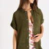 CHEMISE Kaki PALACA SOLOBEACH
