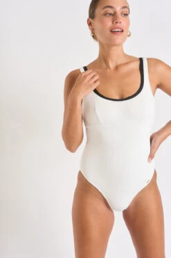 MAILLOT 1 PIECE Blanc EUGENIA PAIMPOL
