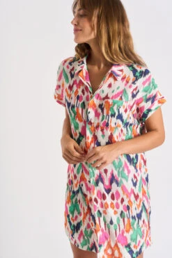 CHEMISE Multicolore PALACA COTMAKASSAR -Plage Femme 23e palaca cotmakas zhv11 dev1