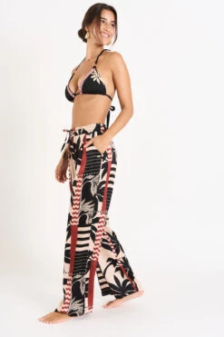 PANTALON BEACHWEAR Noir ALYA MESQUIDA -Plage Femme 24E ALYA MESQUIDA ZIY01 DEV2