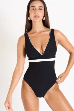 MAILLOT 1 PIECE Noir AMBRE PAIMPOL
