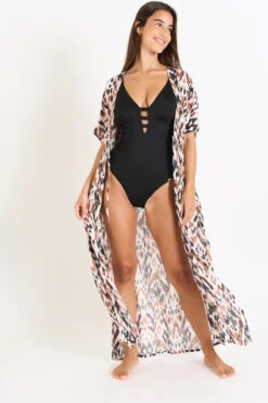 Robe Marron LIZAE VOILBANGKA -Plage Femme 24E LIZAE VOILBANGK ZIW98 DEV3