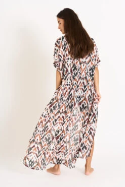 Robe Marron LIZAE VOILBANGKA -Plage Femme 24E LIZAE VOILBANGK ZIW98 DOS