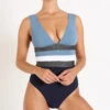 MAILLOT 1 PIECE Bleu NICOLE TAMARINDO