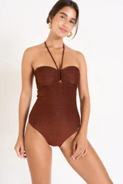 MAILLOT 1 PIECE Marron THERESA ADAMAN