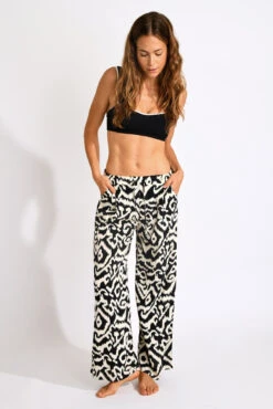 PANTALON BEACHWEAR Noir ALYA GAROUPE 13 PANTALON BEACHWEAR Noir ALYA GAROUPE -Plage Femme 24e alya garoupe zji01 dev2
