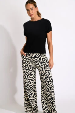 PANTALON BEACHWEAR Noir ALYA GAROUPE 9 PANTALON BEACHWEAR Noir ALYA GAROUPE -Plage Femme 24e alya garoupe zji01 dev8