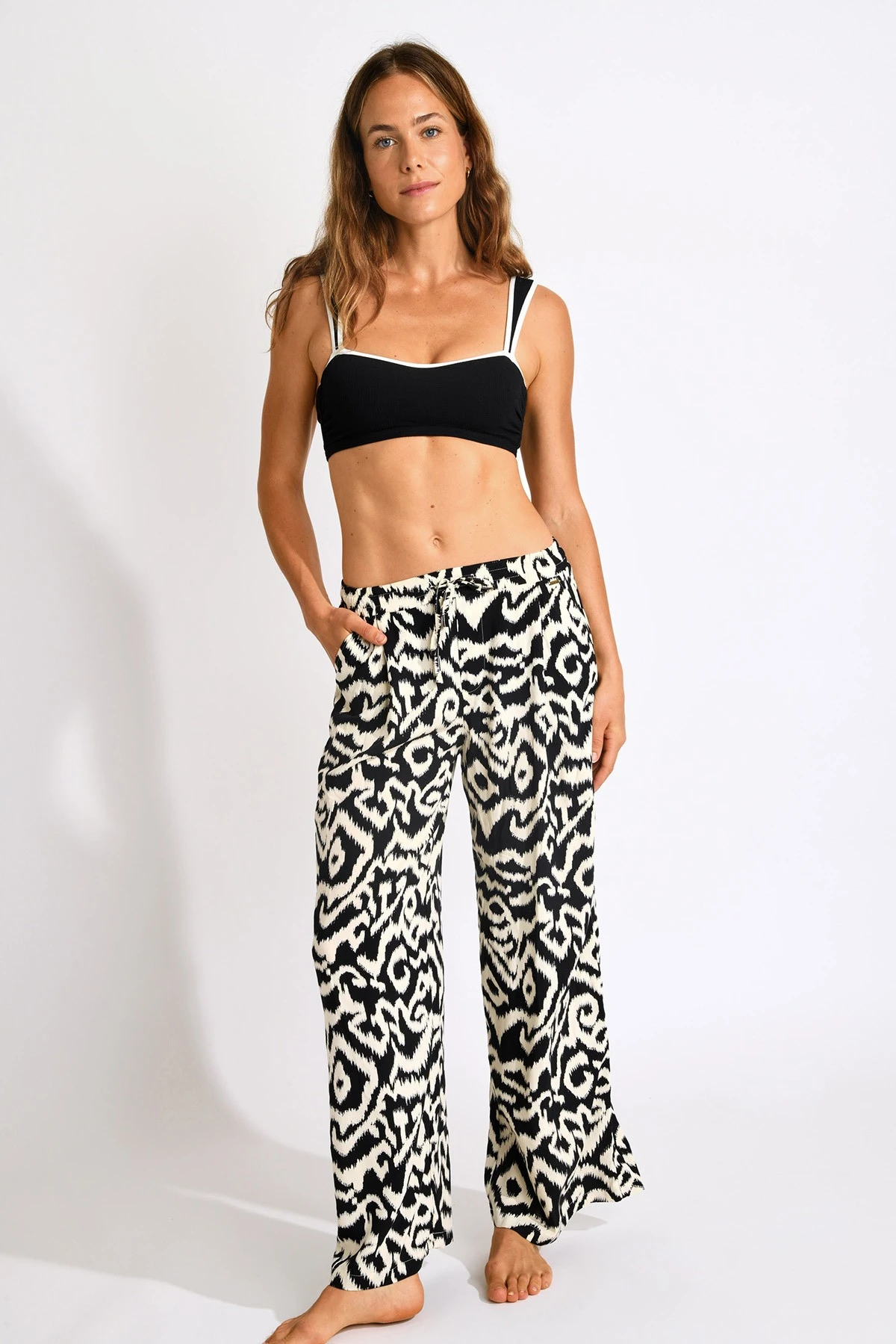 PANTALON BEACHWEAR Noir ALYA GAROUPE 6 PANTALON BEACHWEAR Noir ALYA GAROUPE – Image 6