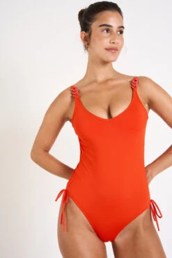 MAILLOT 1 PIECE Orange MARGAUX MAJORQUE