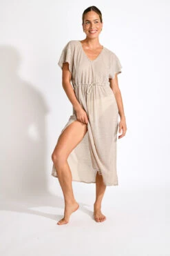 Robe Blanc AKYRA ELDORADO -Plage Femme 25E AKYRA ELDORADO MEB41 DEV3