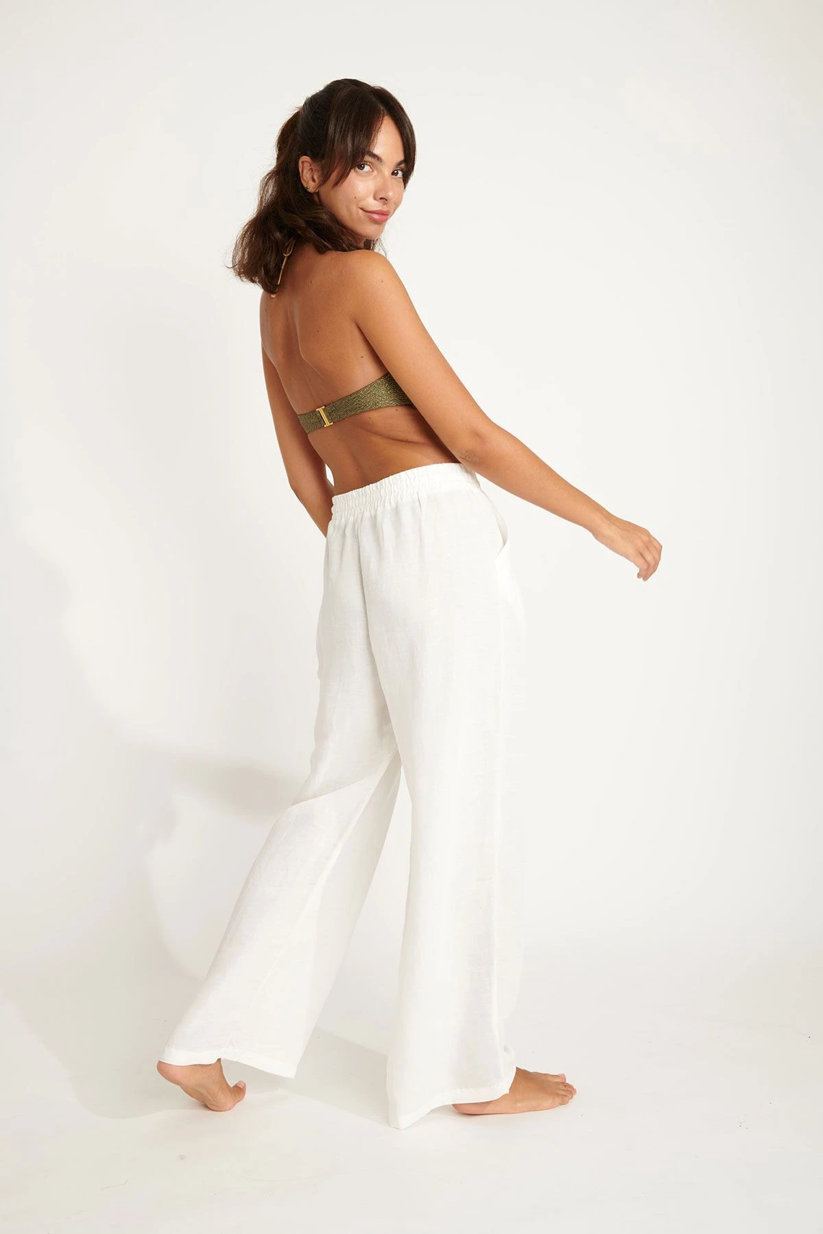 PANTALON BEACHWEAR Ecru ALYA ALAGOA 3 PANTALON BEACHWEAR Ecru ALYA ALAGOA – Image 3