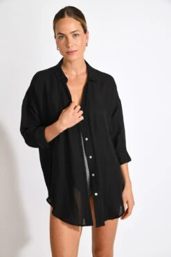 CHEMISE Noir AMANDINE ALAGOA