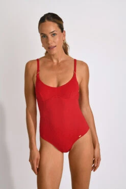 MAILLOT 1 PIECE Rouge GALILEA GECKO -Plage Femme 25e galilea gecko zig19 dev2