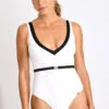 MAILLOT 1 PIECE Blanc IMANI DAGMARA