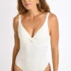 MAILLOT 1 PIECE Blanc NANCIE BELLEMARE