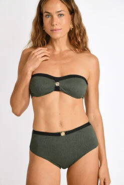 Maillot De Bain 2 Pièces Kaki NOOR & DALTA DAGMARA