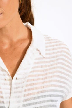 CHEMISE Ecru PALACA PINEDE -Plage Femme 25e palaca pinede zjo11 dos