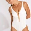 MAILLOT 1 PIECE Blanc VOLUPIA BELLEMARE