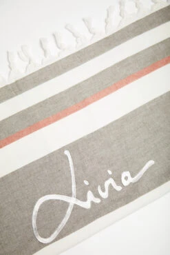 Serviette De Plage Kaki GIORGOS FOUTAS